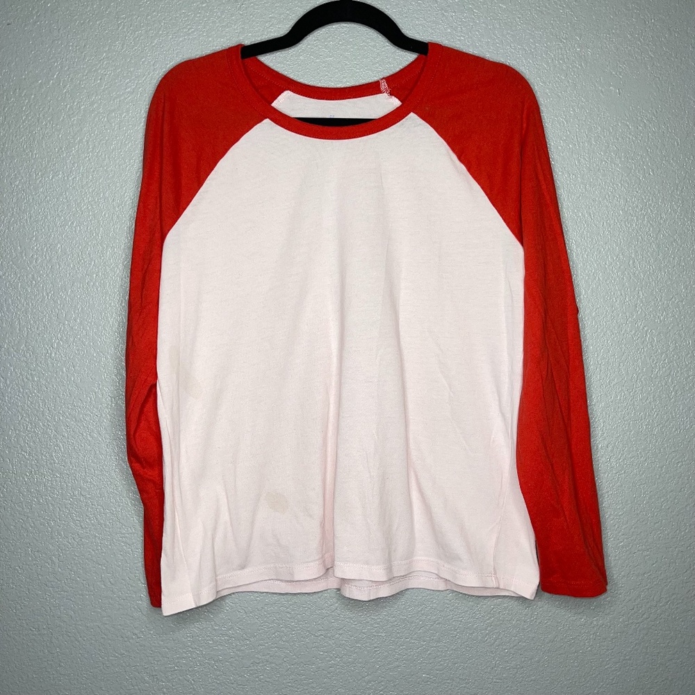 Sleep Chic Women's Pink & Red Longsleeve top- L